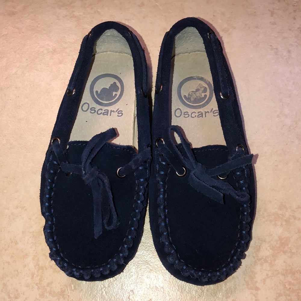 Oscar’s navy loafers